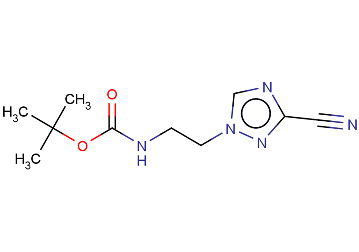 tert-butyl N-[2-(3-cyano-1H-1,2,4-triazol-1-yl)ethyl]carbamate