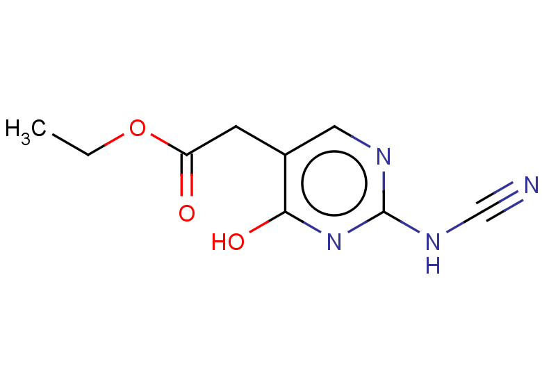 ethyl 2-[2-(cyanoamino)-4-hydroxypyrimidin-5-yl]acetate