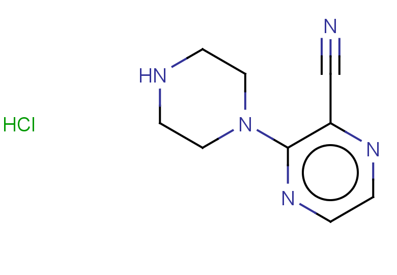 3-(piperazin-1-yl)pyrazine-2-carbonitrile hydrochloride