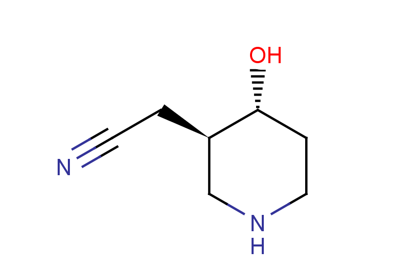 rac-2-[(3R,4R)-4-hydroxypiperidin-3-yl]acetonitrile, trans