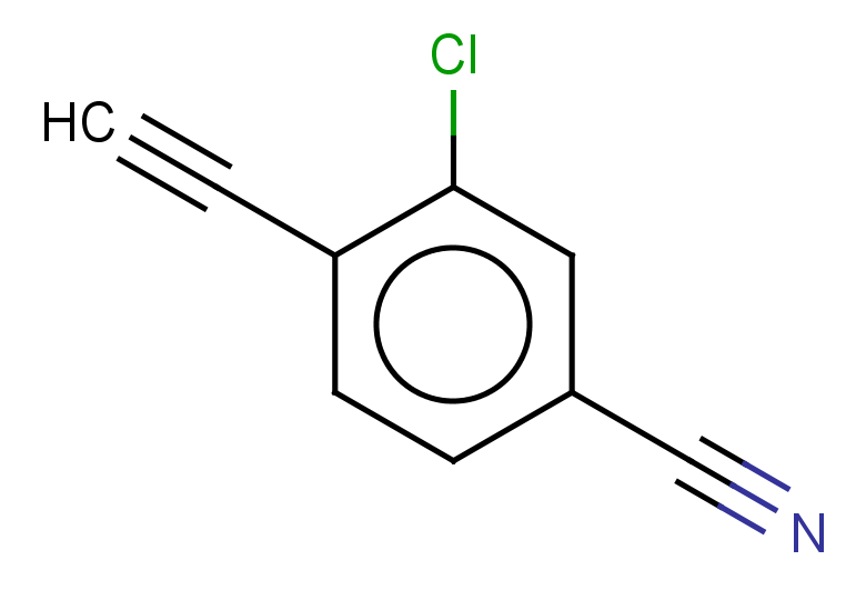 3-chloro-4-ethynylbenzonitrile