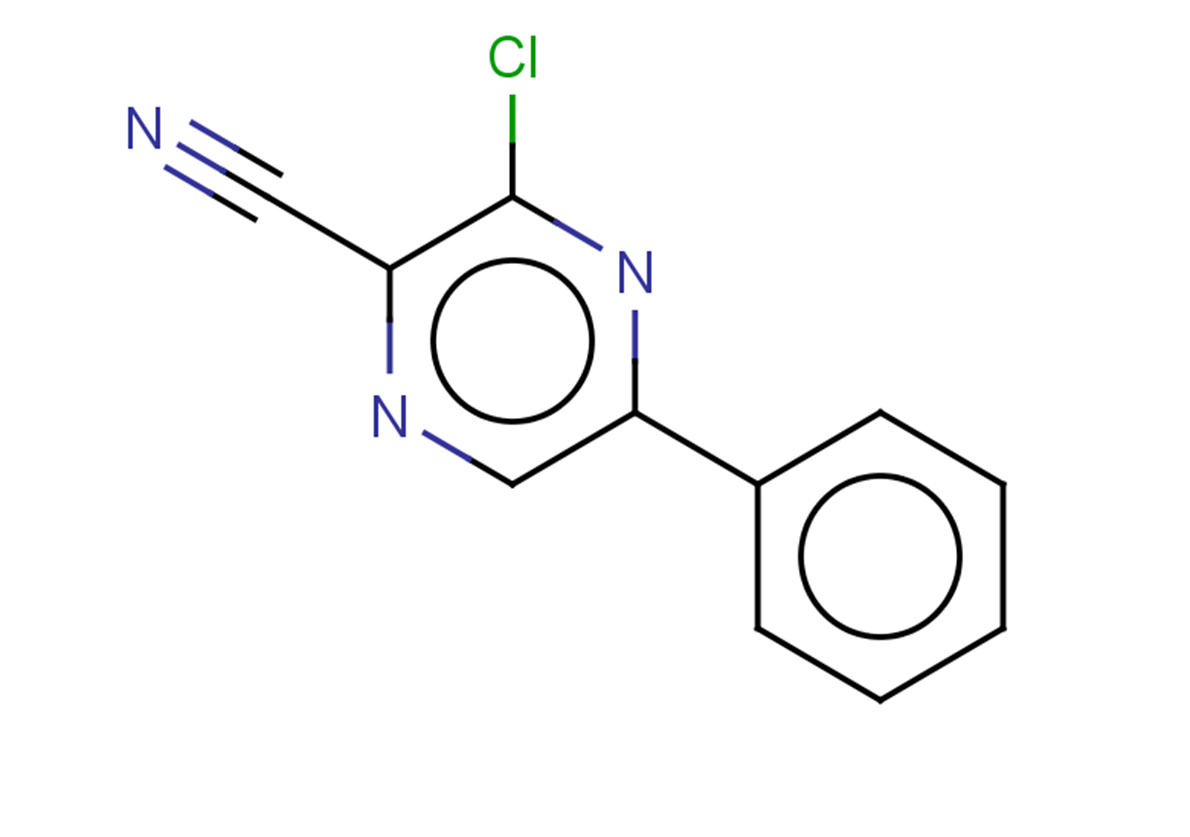 3-chloro-5-phenylpyrazine-2-carbonitrile