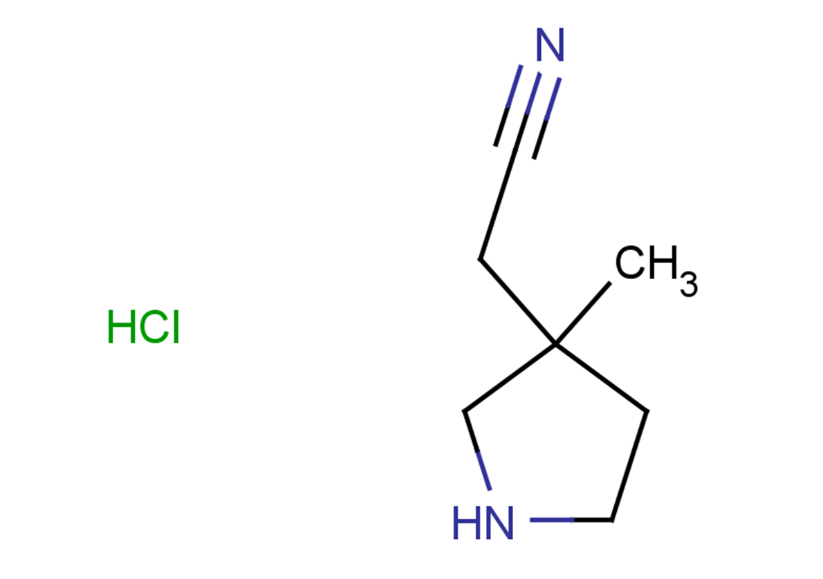 2-(3-methylpyrrolidin-3-yl)acetonitrile hydrochloride