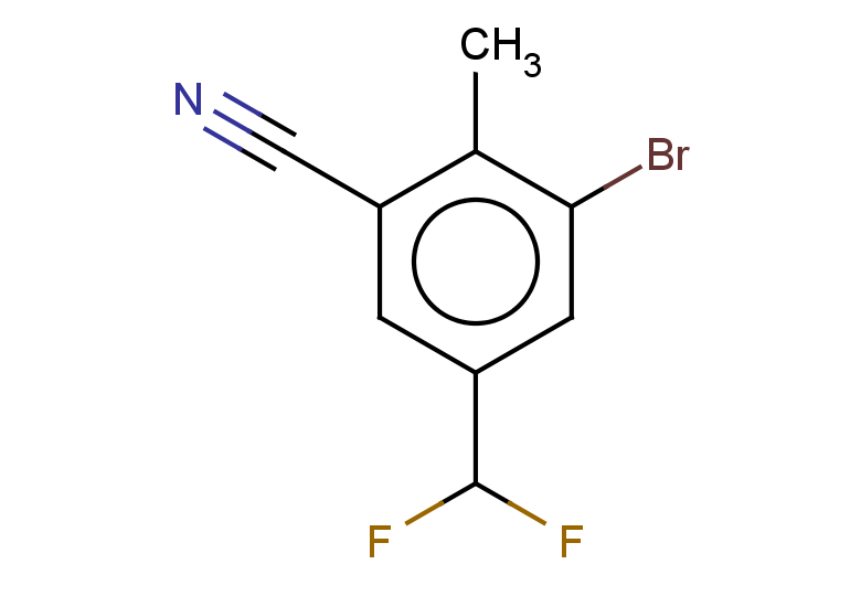 3-bromo-5-(difluoromethyl)-2-methylbenzonitrile