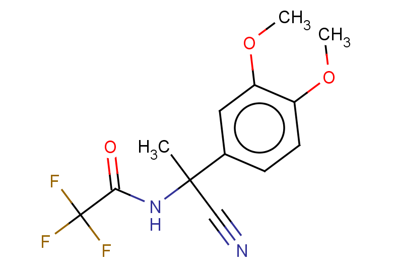 N-[1-cyano-1-(3,4-dimethoxyphenyl)ethyl]-2,2,2-trifluoroacetamide
