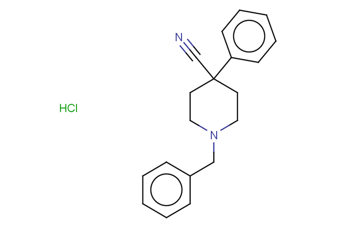 1-benzyl-4-phenylpiperidine-4-carbonitrile hydrochloride