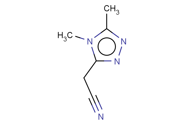 2-(dimethyl-4H-1,2,4-triazol-3-yl)acetonitrile