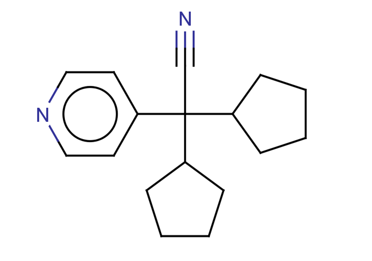 2,2-dicyclopentyl-2-(pyridin-4-yl)acetonitrile