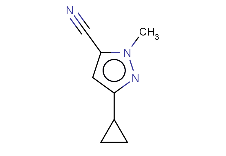 3-CYCLOPROPYL-1-METHYL-1H-PYRAZOLE-5-CARBONITRILE