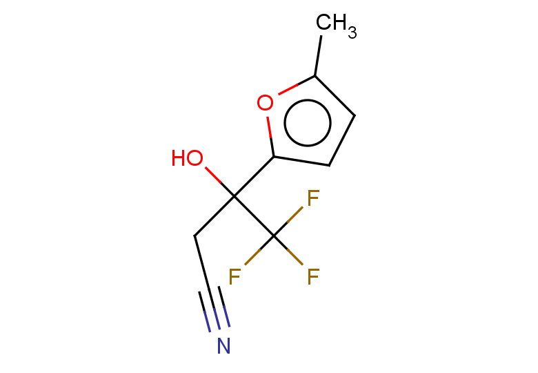 4,4,4-trifluoro-3-hydroxy-3-(5-methylfuran-2-yl)butanenitrile