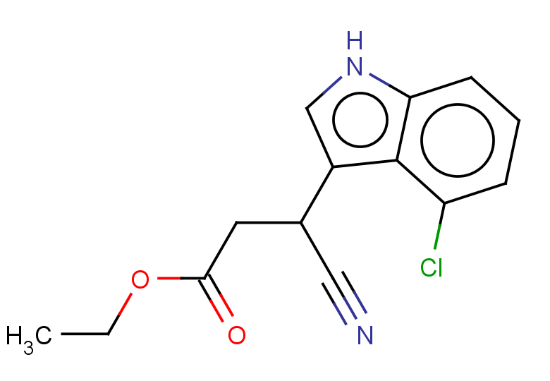 ethyl 3-(4-chloro-1H-indol-3-yl)-3-cyanopropanoate