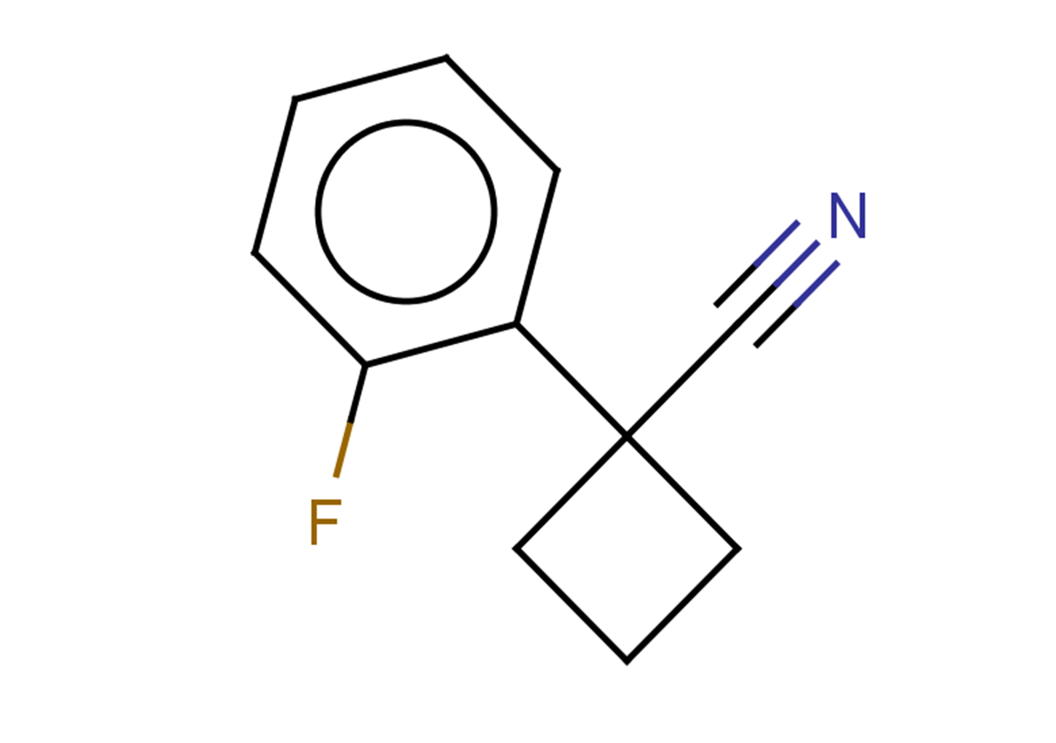 1-(2-fluorophenyl)cyclobutane-1-carbonitrile