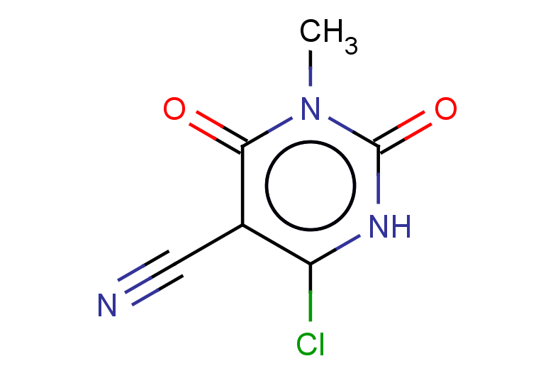 6-chloro-3-methyl-2,4-dioxo-1,2,3,4-tetrahydropyrimidine-5-carbonitrile
