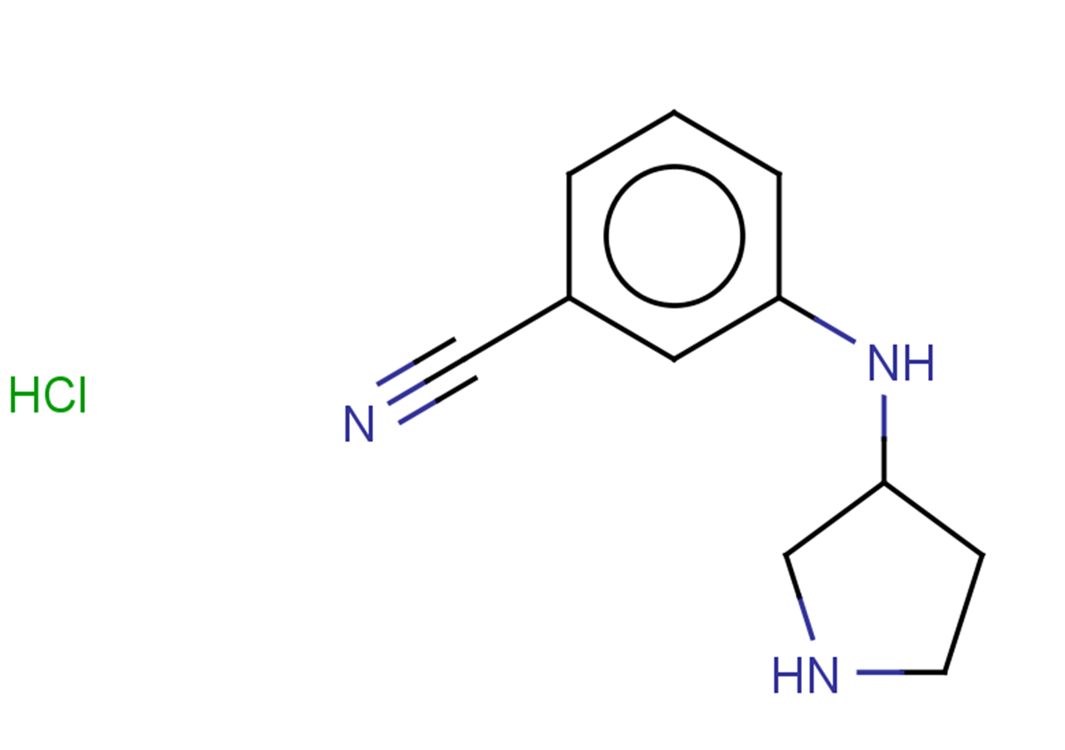 3-[(pyrrolidin-3-yl)amino]benzonitrile hydrochloride