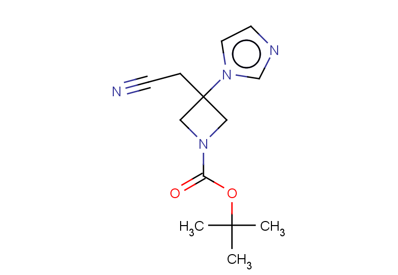 tert-butyl 3-(cyanomethyl)-3-(1H-imidazol-1-yl)azetidine-1-carboxylate