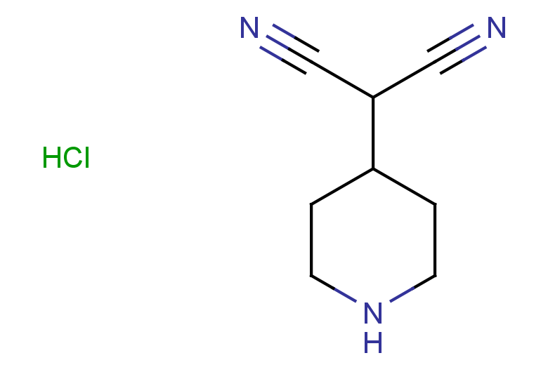 2-(piperidin-4-yl)propanedinitrile hydrochloride