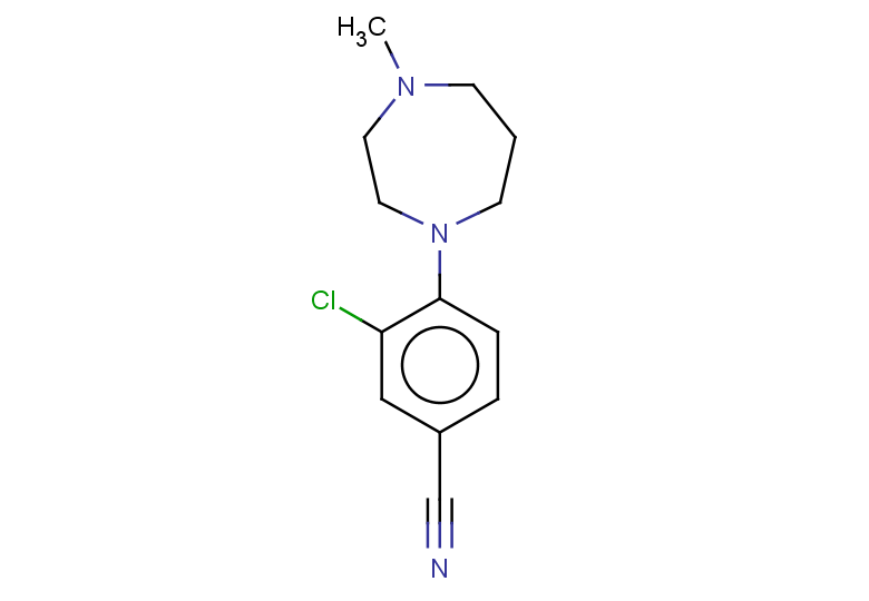 3-chloro-4-(4-methyl-1,4-diazepan-1-yl)benzonitrile