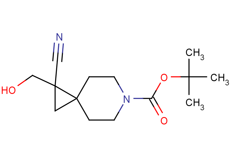 tert-butyl 1-cyano-1-(hydroxymethyl)-6-azaspiro[2.5]octane-6-carboxylate