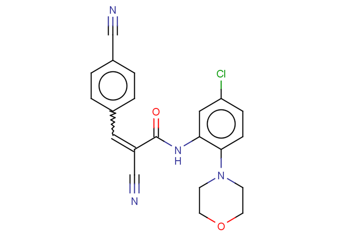 N-[5-chloro-2-(morpholin-4-yl)phenyl]-2-cyano-3-(4-cyanophenyl)prop-2-enamide