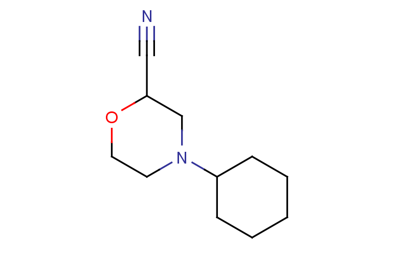 4-cyclohexylmorpholine-2-carbonitrile