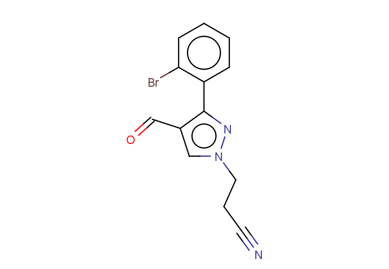 3-[3-(2-bromophenyl)-4-formyl-1H-pyrazol-1-yl]propanenitrile