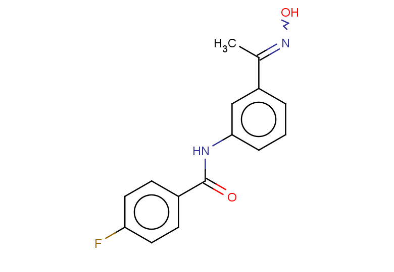 4-fluoro-N-{3-[1-(hydroxyimino)ethyl]phenyl}benzamide