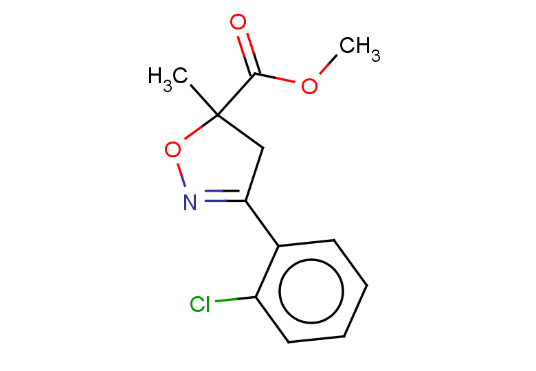 methyl 3-(2-chlorophenyl)-5-methyl-4,5-dihydro-1,2-oxazole-5-carboxylate