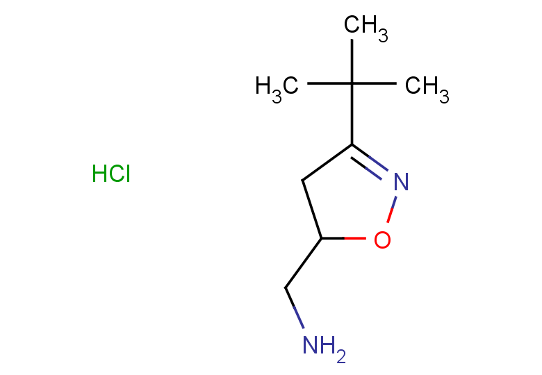 (3-tert-butyl-4,5-dihydro-1,2-oxazol-5-yl)methanamine hydrochloride