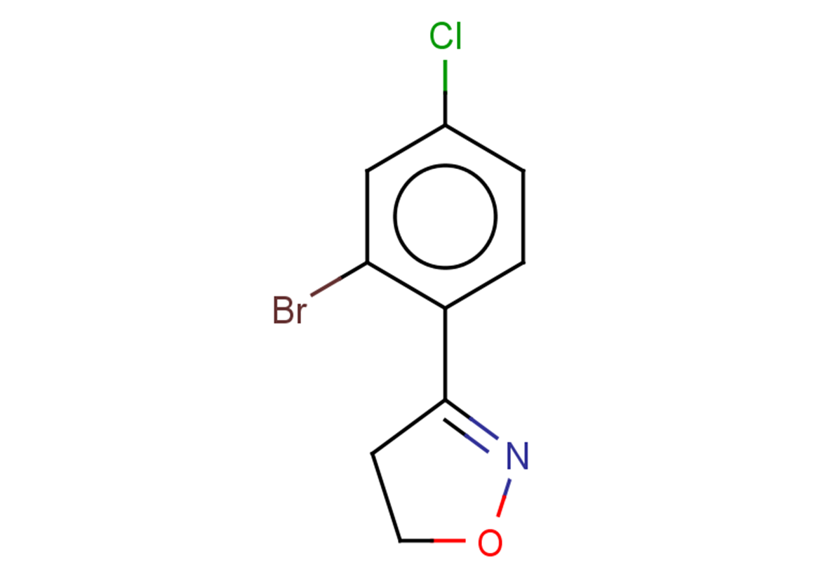 3-(2-bromo-4-chlorophenyl)-4,5-dihydro-1,2-oxazole