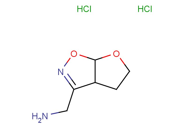 1-{3aH,4H,5H,6aH-furo[3,2-d][1,2]oxazol-3-yl}methanamine dihydrochloride