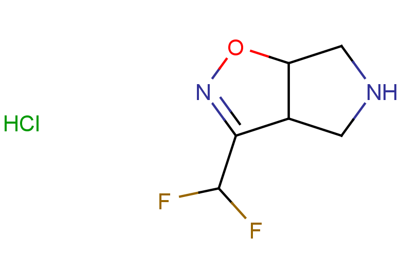 3-(difluoromethyl)-3aH,4H,5H,6H,6aH-pyrrolo[3,4-d][1,2]oxazole hydrochloride
