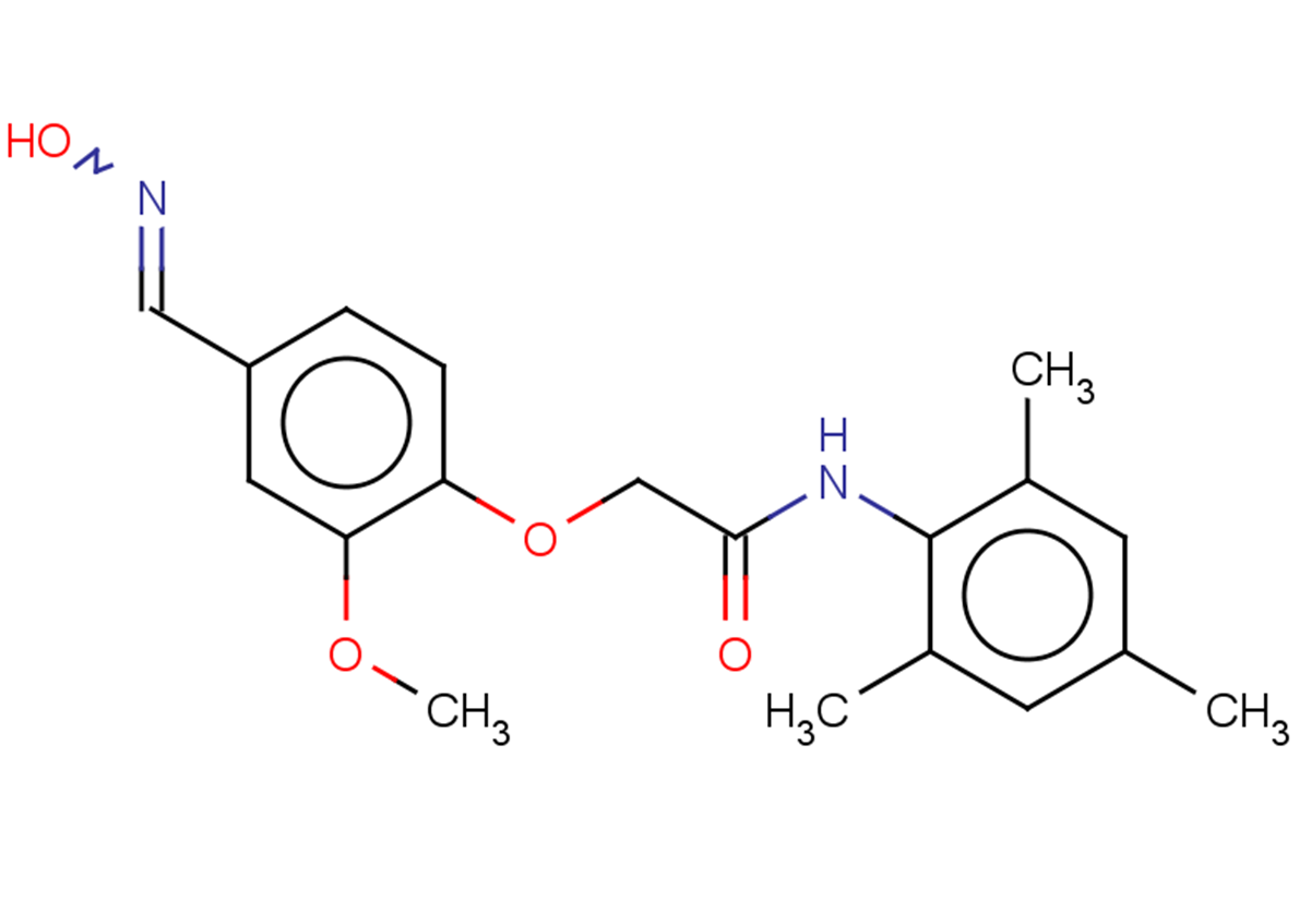 2-{4-[(hydroxyimino)methyl]-2-methoxyphenoxy}-N-(2,4,6-trimethylphenyl)acetamide