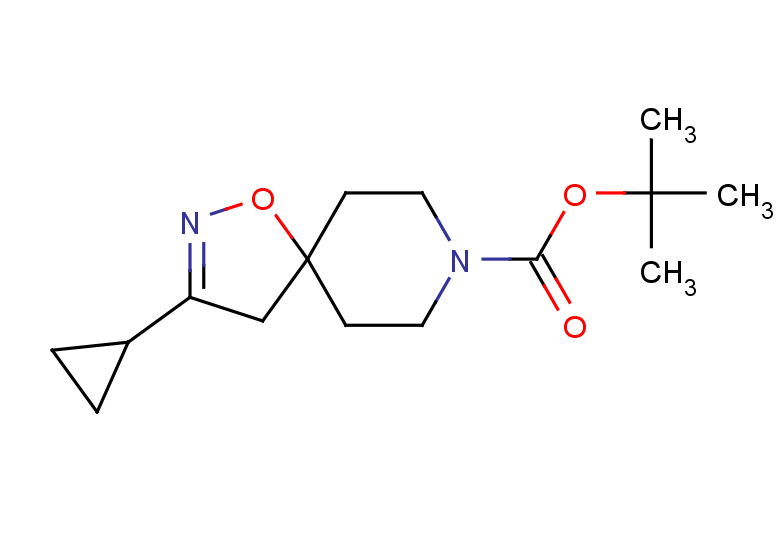 tert-butyl 3-cyclopropyl-1-oxa-2,8-diazaspiro[4.5]dec-2-ene-8-carboxylate