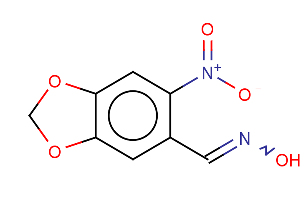 N-[(6-nitro-1,3-dioxaindan-5-yl)methylidene]hydroxylamine