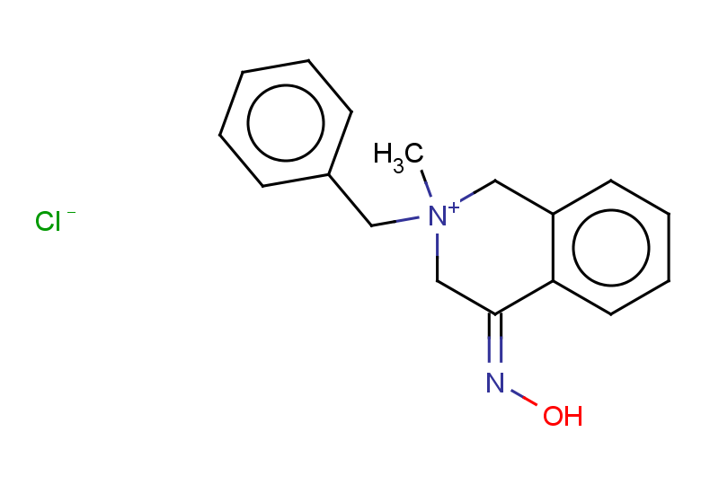 (4E)-2-benzyl-4-(hydroxyimino)-2-methyl-1,2,3,4-tetrahydroisoquinolin-2-ium chloride