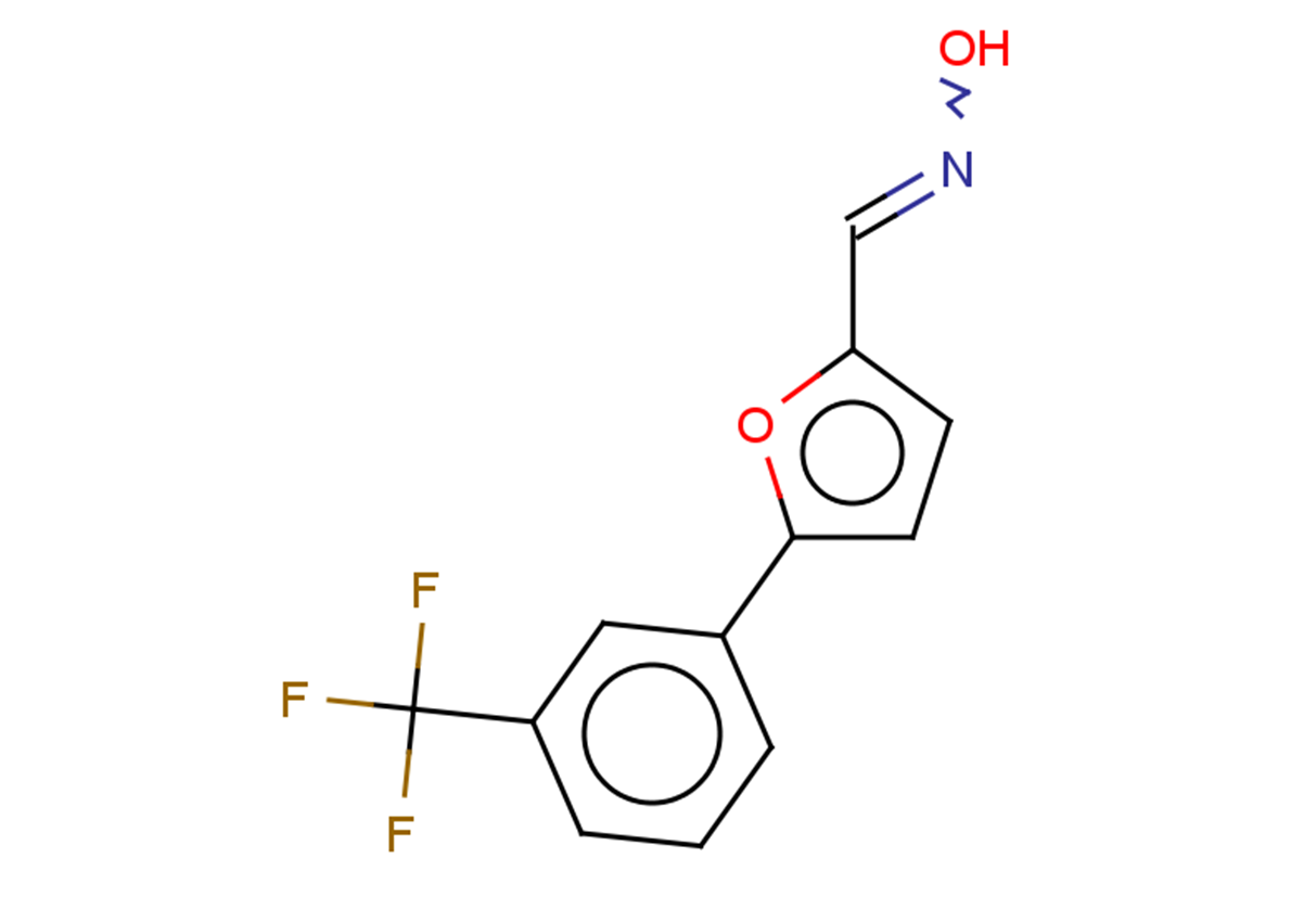 N-({5-[3-(trifluoromethyl)phenyl]furan-2-yl}methylidene)hydroxylamine