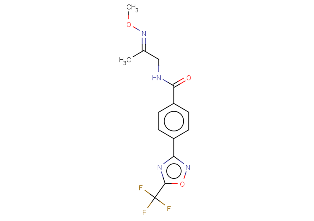 N-[(2E)-2-(methoxyimino)propyl]-4-[5-(trifluoromethyl)-1,2,4-oxadiazol-3-yl]benzamide