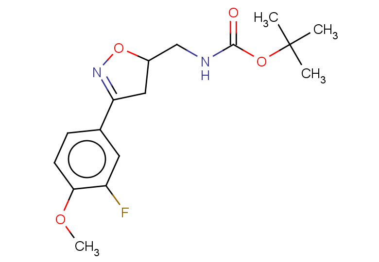 tert-butyl N-{[3-(3-fluoro-4-methoxyphenyl)-4,5-dihydro-1,2-oxazol-5-yl]methyl}carbamate