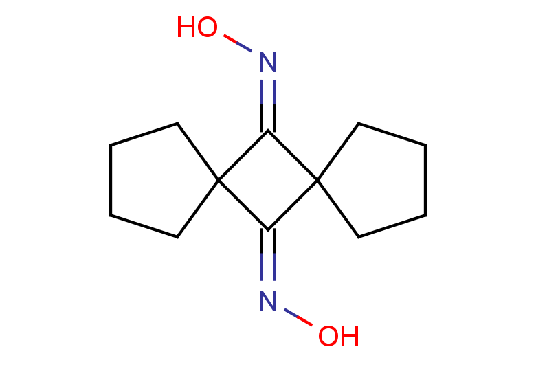 N-[12-(hydroxyimino)dispiro[4.1.4^{7}.1^{5}]dodecan-6-ylidene]hydroxylamine