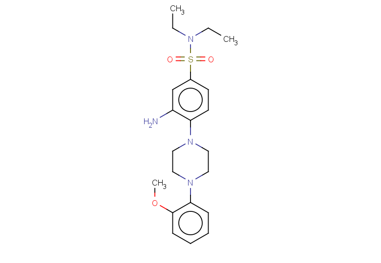 3-amino-N,N-diethyl-4-[4-(2-methoxyphenyl)piperazin-1-yl]benzene-1-sulfonamide