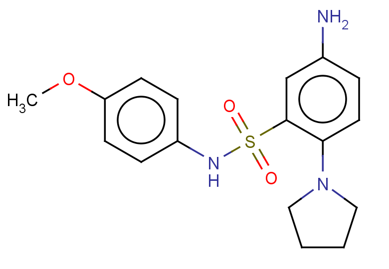 5-amino-N-(4-methoxyphenyl)-2-(pyrrolidin-1-yl)benzene-1-sulfonamide
