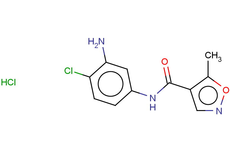 N-(3-amino-4-chlorophenyl)-5-methyl-1,2-oxazole-4-carboxamide hydrochloride