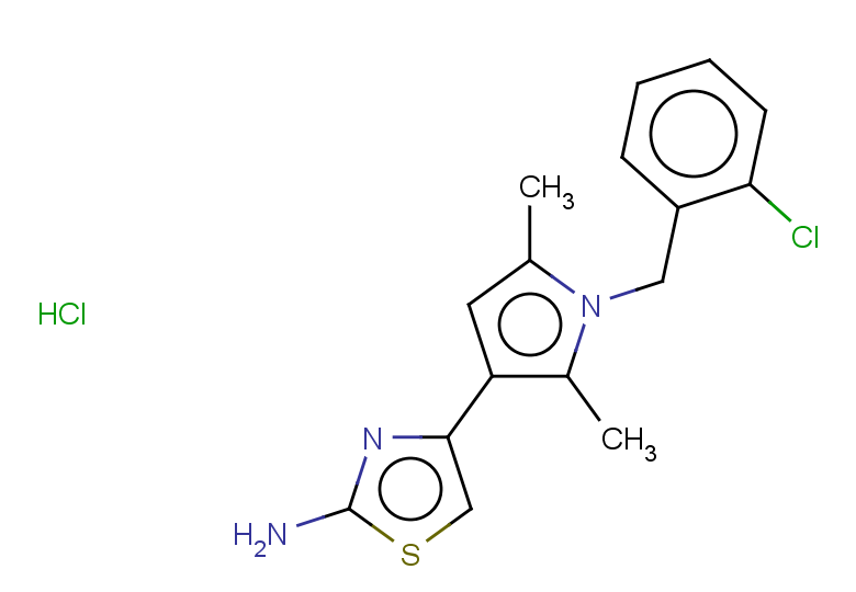 4-{1-[(2-chlorophenyl)methyl]-2,5-dimethyl-1H-pyrrol-3-yl}-1,3-thiazol-2-amine hydrochloride