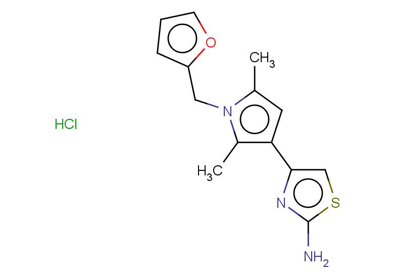 4-[1-(furan-2-ylmethyl)-2,5-dimethyl-1H-pyrrol-3-yl]-1,3-thiazol-2-amine hydrochloride