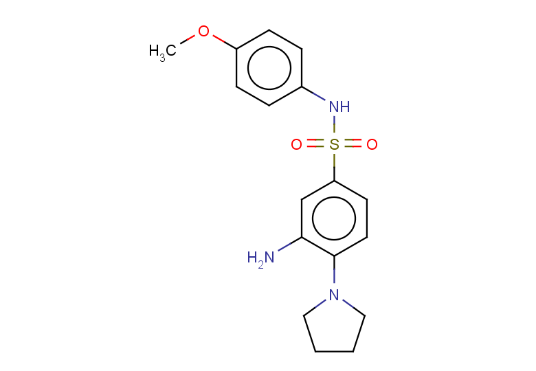 3-amino-N-(4-methoxyphenyl)-4-(pyrrolidin-1-yl)benzene-1-sulfonamide