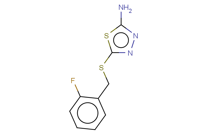 5-{[(2-fluorophenyl)methyl]sulfanyl}-1,3,4-thiadiazol-2-amine