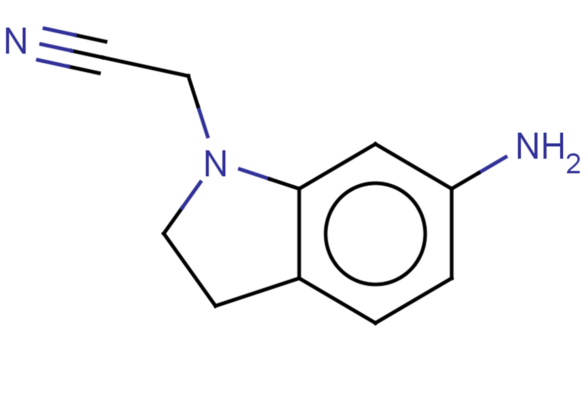 2-(6-amino-2,3-dihydro-1H-indol-1-yl)acetonitrile
