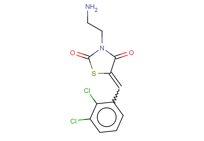 3-(2-aminoethyl)-5-[(2,3-dichlorophenyl)methylidene]-1,3-thiazolidine-2,4-dione