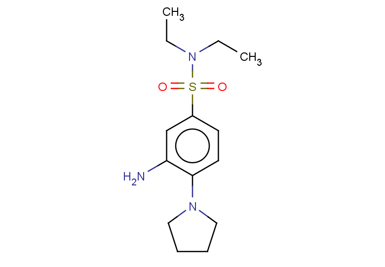 3-amino-N,N-diethyl-4-(pyrrolidin-1-yl)benzene-1-sulfonamide