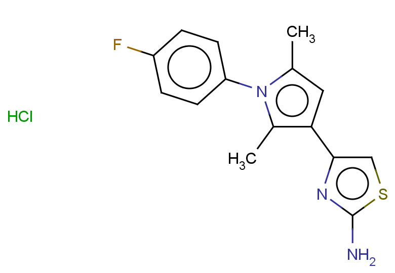4-[1-(4-fluorophenyl)-2,5-dimethyl-1H-pyrrol-3-yl]-1,3-thiazol-2-amine hydrochloride